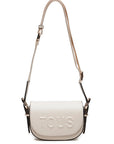 TOUS MINI BANDOLERA MEDIALUNA BRENDA BEIGE