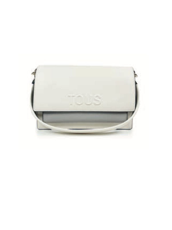 TOUS BANDOLERA M. AUDREE SAFFIANO BEIGE-GRIS