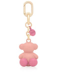 TOUS LLAVERO METAL BOLD BEAR ROSA OSC-DORADO