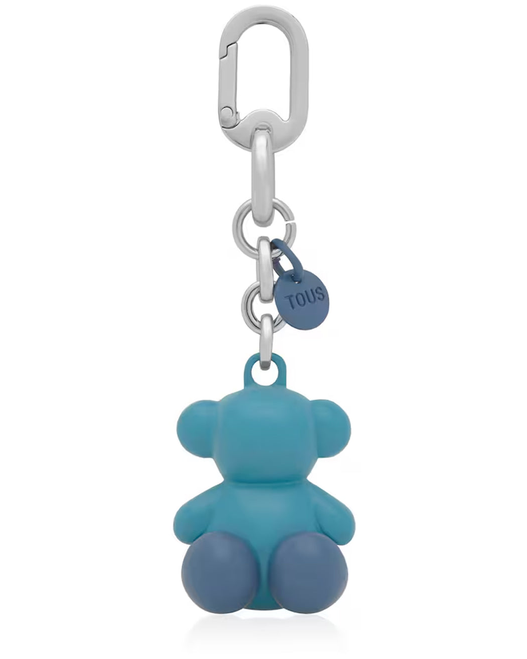 TOUS LLAVERO METAL BOLD BEAR AZUL CIELO PLAT