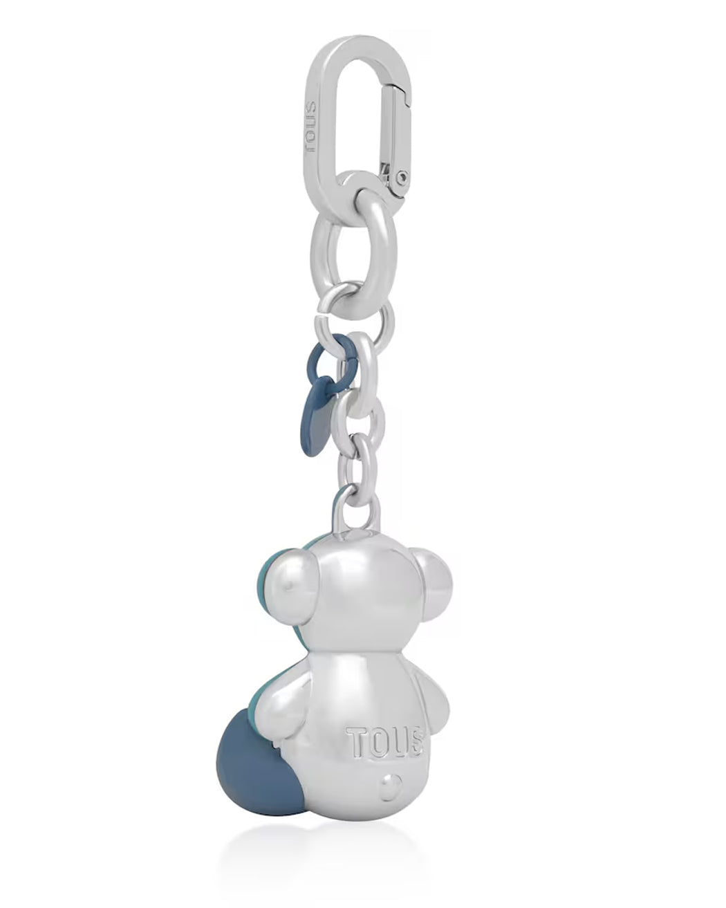 TOUS LLAVERO METAL BOLD BEAR AZUL CIELO PLAT