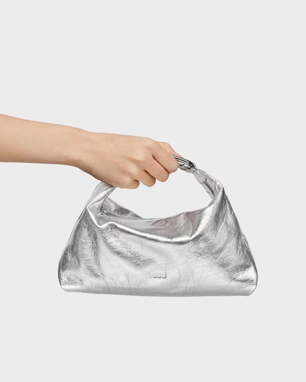 TOUS MINI BANDOLERA TOUS HOLD PLATA