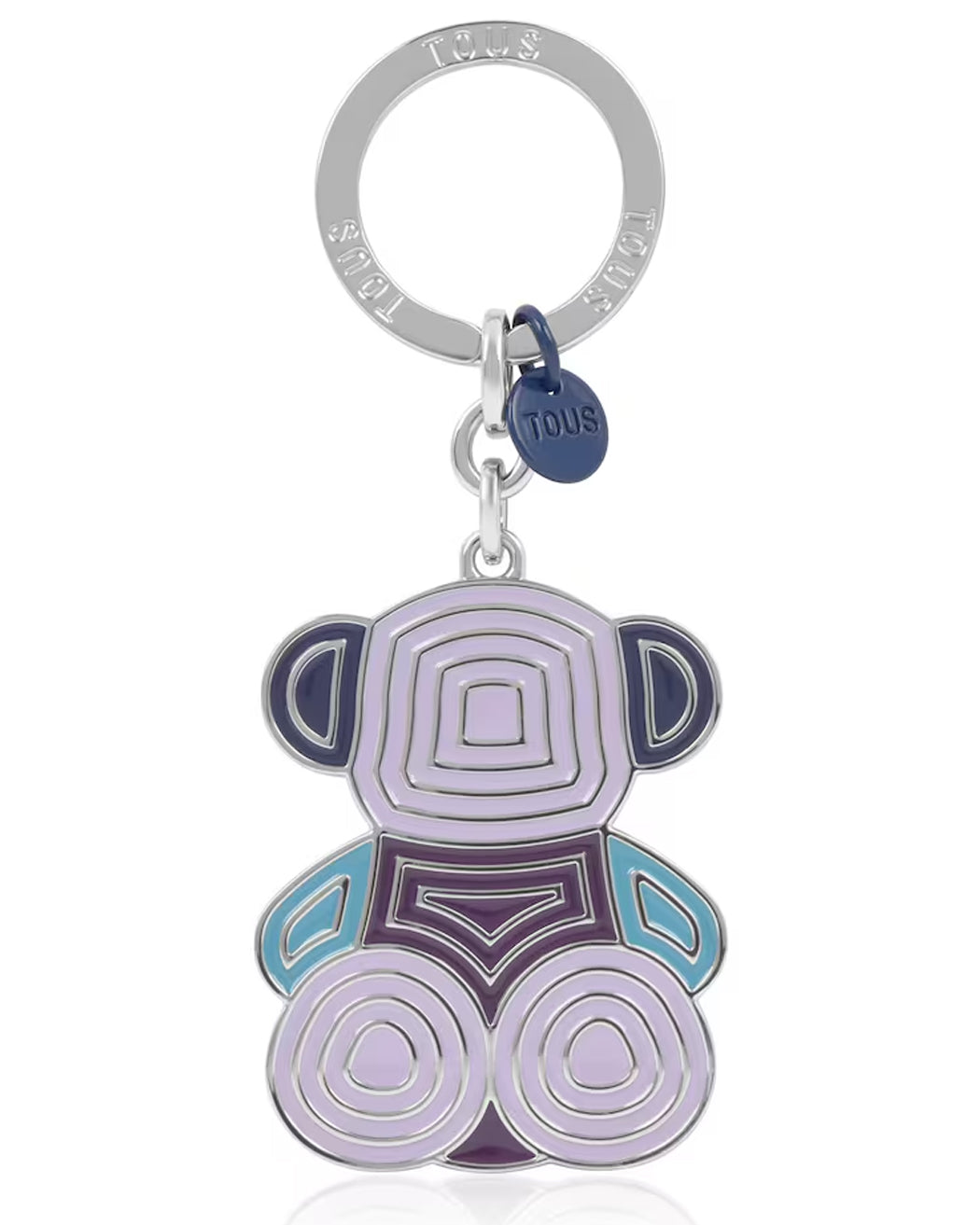 TOUS LLAVERO BOLD BEAR LINES AZUL OSC PLATEADO