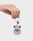 TOUS LLAVERO BOLD BEAR LINES AZUL OSC PLATEADO