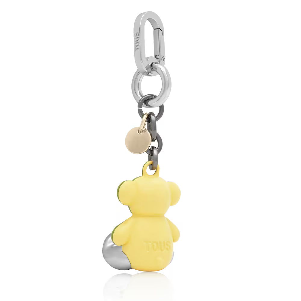 TOUS LLAVERO T METAL BOLD BEAR VERDE-AMARILLO