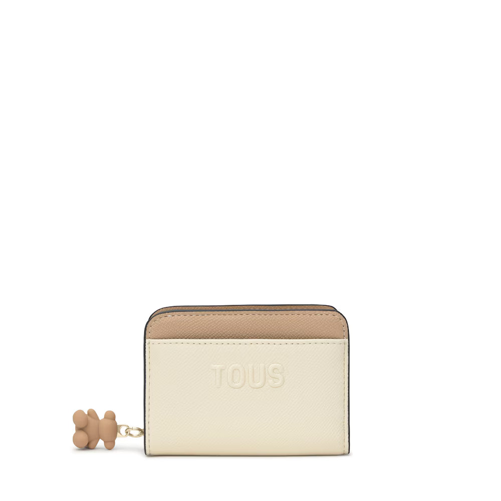TOUS BILLETERA M DOBLE AUDREE SAFF BEIGE ARE
