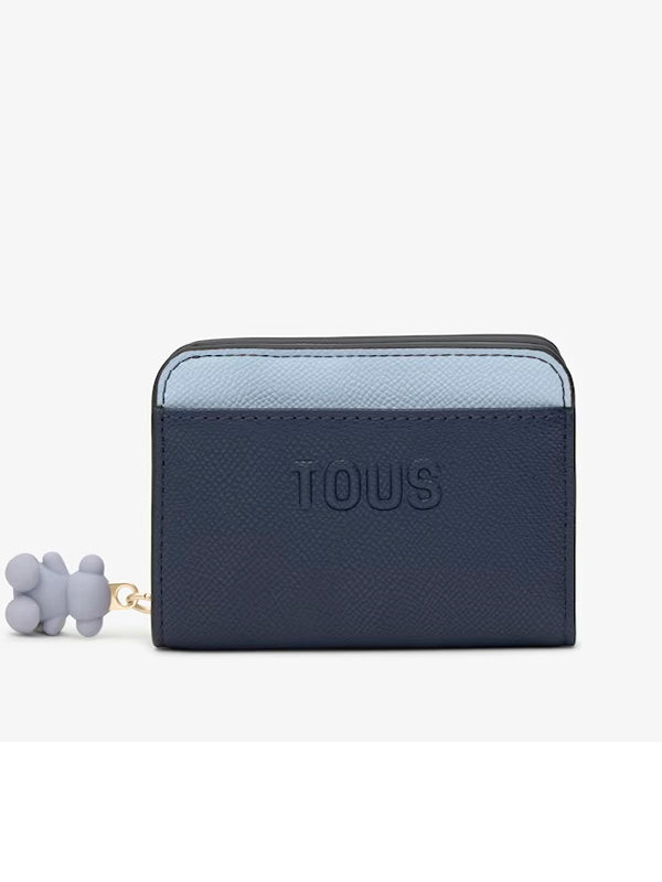 TOUS BILLETERA M DOBLE AUDREE SAFF AZUL MARI