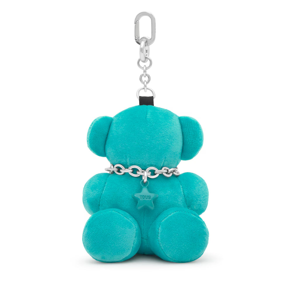TOUS LLAVERO BOLD BEAR VELVET TURQUESA