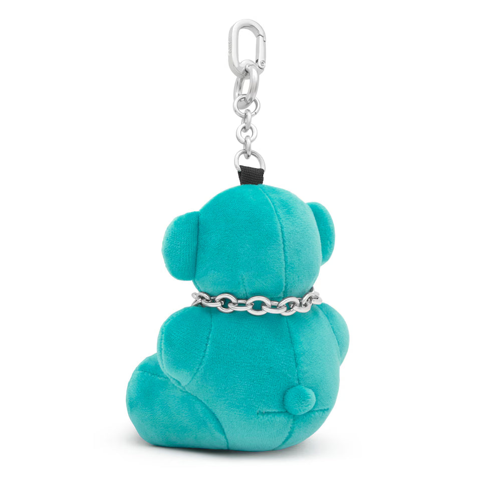 TOUS LLAVERO BOLD BEAR VELVET TURQUESA