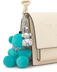 TOUS LLAVERO BOLD BEAR VELVET TURQUESA