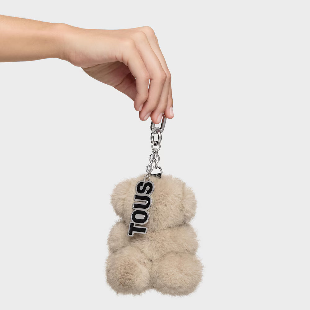 TOUS LLAVERO BOLD BEAR VELVET TOPO