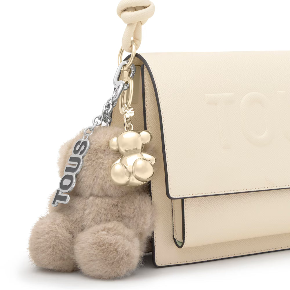 TOUS LLAVERO BOLD BEAR VELVET TOPO