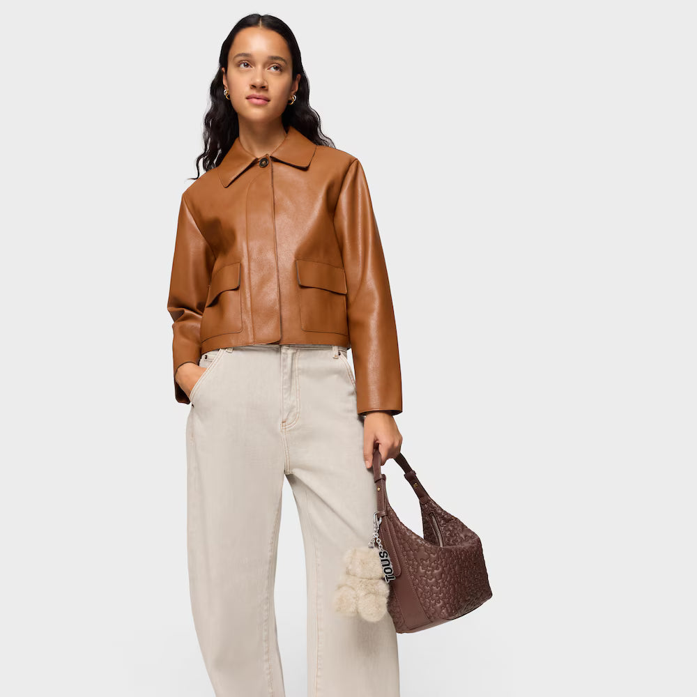 TOUS LLAVERO BOLD BEAR VELVET TOPO