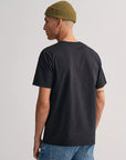 GANT REG SHIELD SS T SHIRT BLACK