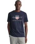 GANT REG ARCHIVE SHIELD SS T-SHIRT AZUL MARINO