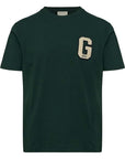 GANT G BADGE T-SHIRT TARTAN GREEN