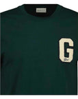 GANT G BADGE T-SHIRT TARTAN GREEN