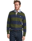 GANT REG CHAMBRAY STRIPE HEAVY RUGGER COUNTRY GREE