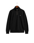 GANT REG SHIELD HALF ZIP SWEAT BLACK