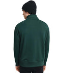 GANT REG SHIELD HALF ZIP SWEAT TARTAN GREEN