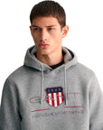 GANT ARCHIEVE SHIELD HOODIE GRIS