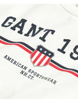 GANT GRAPHIC C-NECK SWEAT EGGSHELL