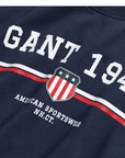 GANT GRAPHIC C-NECK SWEAT EVENING BLUE
