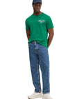 GANT GRAPHIC SS T-SHIRT TARTAN GREEN