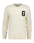 GANT G BADGE SWEAT C-NECK CREAM