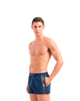 EMPORIO ARMANI MAN WOVEN BOXER BEACHWEAR NAVY