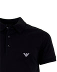 EMPORIO ARMANI MENS KNIT POLO NEGRO