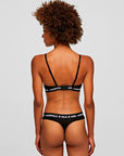 KARL LAGERFELD SET PACK THONG LOGO BLACK