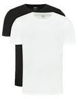 KARL LAGERFELD CREW NECK T-SHIRT (SET 2) BLACK/WHI