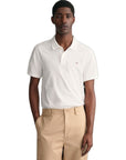 GANT REG SHIELD SS PIQUE POLO WHITE