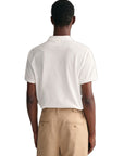 GANT REG SHIELD SS PIQUE POLO WHITE