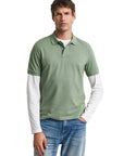 GANT REG SHIELD SS PIQUE POLO KALAMATA GREEN