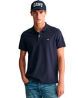 GANT REGULAR SHIELD SS PIQUE POLO AZUL MARINO