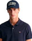 GANT REGULAR SHIELD SS PIQUE POLO AZUL MARINO