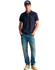 GANT REGULAR SHIELD SS PIQUE POLO AZUL MARINO