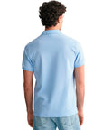 GANT REGULAR SHIELD SS PIQUE POLO AZUL CLARO