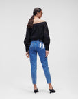 KARL LAGERFELD GF DENIM PANTS W/ BIG KL BLUE DENIM