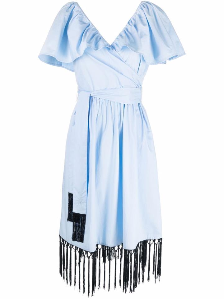 KARL LAGERFELD DRESS W/ BIG KL SKY BLUE