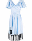 KARL LAGERFELD DRESS W/ BIG KL SKY BLUE