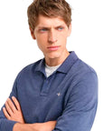 GANT REG SHIELD LS PIQUE RUGGER DARK JEANS BLUE ME