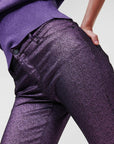 KARL LAGERFELD SHINY SKINNY DENIM LILAC