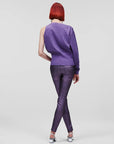 KARL LAGERFELD SHINY SKINNY DENIM LILAC