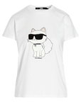 KARL LAGERFELD IKONIK 2.0 CHOUPETTE T-SHIRT WHITE