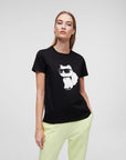 KARL LAGERFELD IKONIK 2.0 CHOUPETTE T-SHIRT BLACK