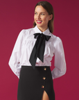 MINUETO CAMISA ELISABETH BLANCA Y NEGRA