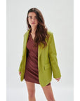 24 COLOURS CHAQUETA POLIPIEL VERDE